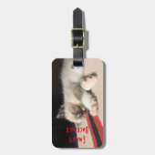 Étiquette À Bagage Son Sommeil mignon Siamese Kitten Photo (Devant Vertical)