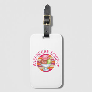 Étiquette À Bagage Sorbet de framboise