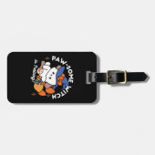 Étiquette À Bagage Sorcière à mâcher en entraînement - Chien d'Hallow (Devant horizontal)