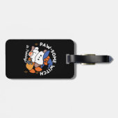 Étiquette À Bagage Sorcière à mâcher en entraînement - Chien d'Hallow (Dos horizontal)