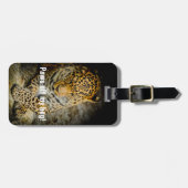 Étiquette À Bagage Sors mon sac ! Étiquette Repose des bagages léopar (Devant horizontal)