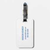 Étiquette À Bagage Sortez et explorez la citation et tracez (Dos Vertical)