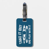 Étiquette À Bagage Sortez Et Jouez Avec Kayak (Dos Vertical)