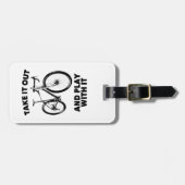 Étiquette À Bagage Sortez Et Jouez Avec Le Vélo (Devant horizontal)