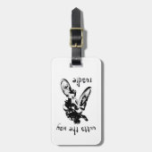 Étiquette À Bagage Sortie Du Chemin Vélo Roadie Mountain (Devant Vertical)