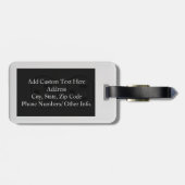 Étiquette À Bagage Sortie électrique fausse (Dos horizontal)