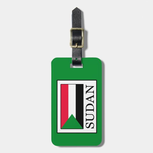 Étiquette À Bagage Soudan (Devant Vertical)