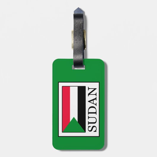 Étiquette À Bagage Soudan (Dos Vertical)