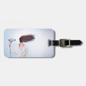 Étiquette À Bagage Soufflé loin (Devant horizontal)