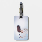 Étiquette À Bagage Soufflé loin (Dos Vertical)