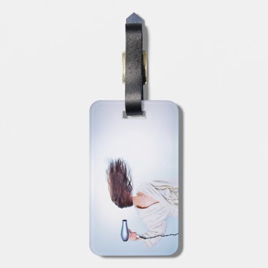 Étiquette À Bagage Soufflé loin (Dos Vertical)