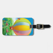 Étiquette À Bagage Soufflement dans le vent (Devant horizontal)