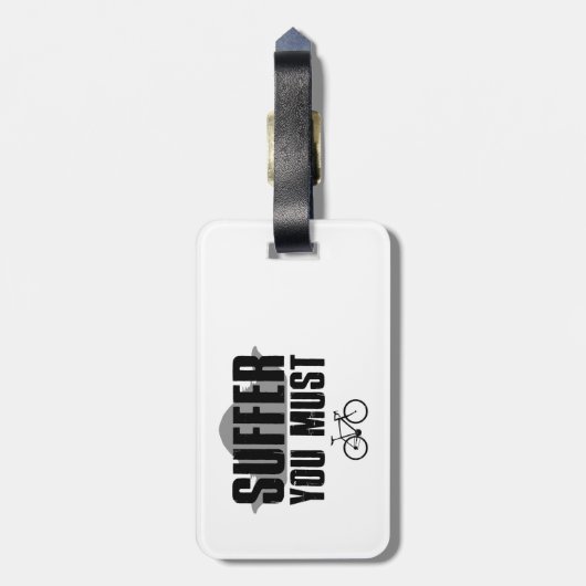 Étiquette À Bagage Souffrez-vous (Dos Vertical)