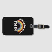 Étiquette À Bagage Sounds Gay I'm In Funny LGBTQ Pride Arc-en-ciel (Devant Horizontal)