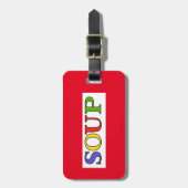 ÉTIQUETTE À BAGAGE SOUPE (Devant Vertical)