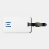 ÉTIQUETTE À BAGAGE SOUPE (Dos horizontal)