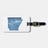 Étiquette À Bagage Sources chaudes Arkansas Grain de bois (Devant horizontal)