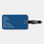 Étiquette À Bagage Souriez ! (Dos horizontal)