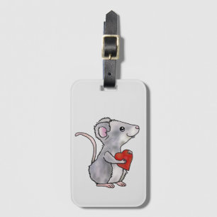 Étiquette À Bagage Souris avec cœur Sac de courses réutilisable