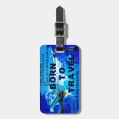 Étiquette À Bagage Soutenu pour voyager étiquette de bagage (Devant Vertical)
