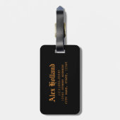 Étiquette À Bagage Souvenir d'Amsterdam Netherlands (Dos Vertical)