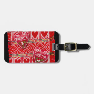 Étiquette À Bagage Souvenir de la Croatie de Zagreb