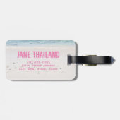 Étiquette À Bagage souvenir Phuket Beach Thaïlande (Dos horizontal)