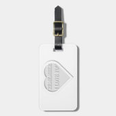 Étiquette À Bagage Souviens-toi que je t'aime (Devant Vertical)