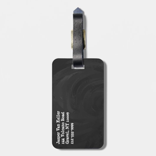 Étiquette À Bagage Soyez alerte (Dos Vertical)