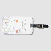 Étiquette À Bagage Soyez fort comme Fleurs sauvages | Balise Bagage m (Devant Horizontal)