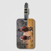 Étiquette À Bagage Soyez le chef de course des chevaux (Devant Vertical)