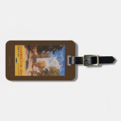 Étiquette À Bagage Spa royal, affiche britannique de chemins de fer (Devant horizontal)