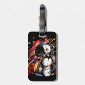 Étiquette À Bagage Spaceman (Dos Vertical)