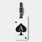Étiquette À Bagage Spade Design (Devant Vertical)