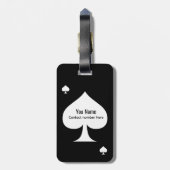 Étiquette À Bagage Spade Design (Dos Vertical)