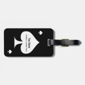 Étiquette À Bagage Spade Design (Dos horizontal)