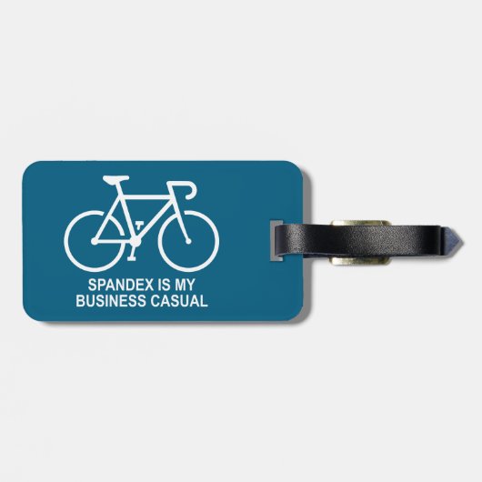 Étiquette À Bagage Spandex Is My Business Casual Cycling (Dos horizontal)
