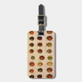 Étiquette À Bagage Spécimen de coccinelle vintage Motif Insecte antiq (Devant Vertical)