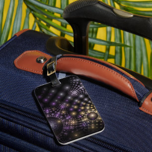 Étiquette À Bagage Sphère fractale Art Mandala Universe