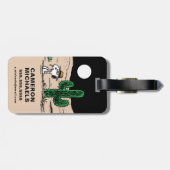 Étiquette À Bagage Spike dans un désert illuminé par la Lune (Dos horizontal)