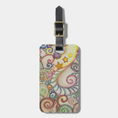Étiquette À Bagage Spiral art (Devant Vertical)