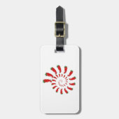 Étiquette À Bagage Spirale de Pepper Diva Rouge (Devant Vertical)