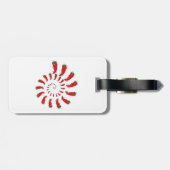 Étiquette À Bagage Spirale de Pepper Diva Rouge (Dos horizontal)