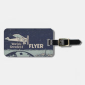 Étiquette À Bagage Spirit of St Louis Flyer avec code QR (Devant horizontal)