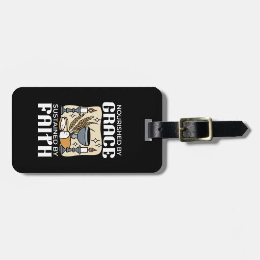 Étiquette À Bagage Spiritual Faith and Grace – Uplifting Christian (Devant horizontal)