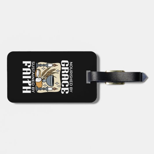 Étiquette À Bagage Spiritual Faith and Grace – Uplifting Christian (Dos horizontal)