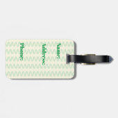 Étiquette À Bagage Spiruline stupéfiante (Dos horizontal)
