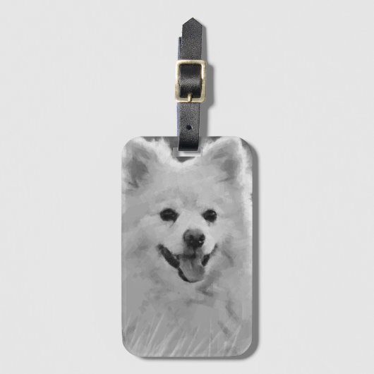 Étiquette À Bagage Spitz japonais (Devant Vertical)