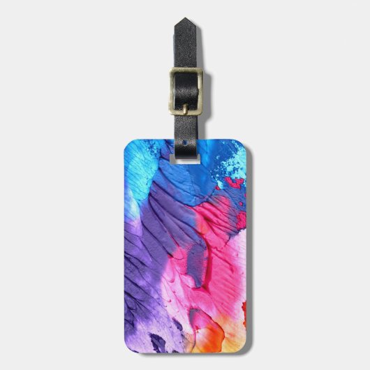 Étiquette À Bagage Splash (Devant Vertical)