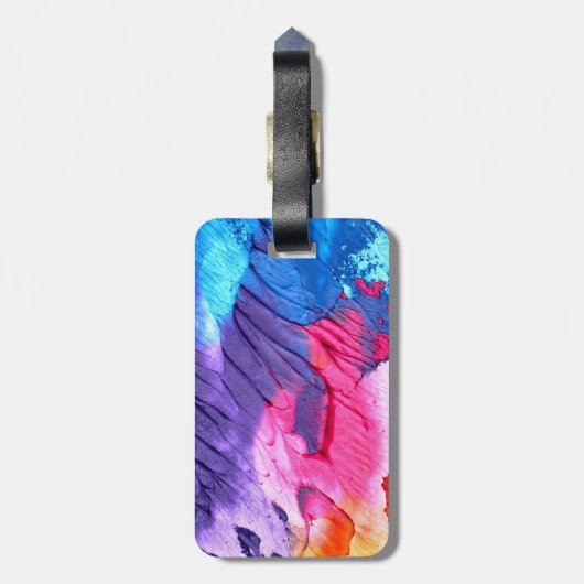 Étiquette À Bagage Splash (Dos Vertical)